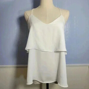 Final Price / Last Chance Item Naked Zebra Small Bright White Tank